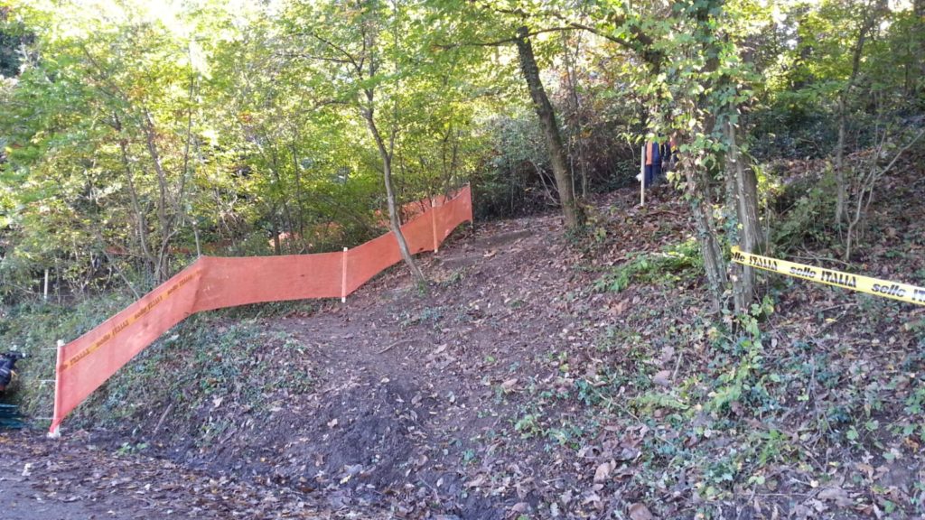 Ingresso nel tratto tecnico del percorso di Ferentino