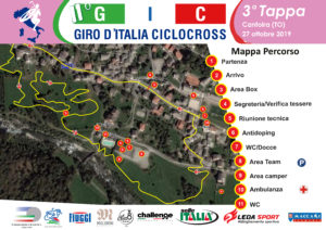 La mappa del percorso di Cantoira